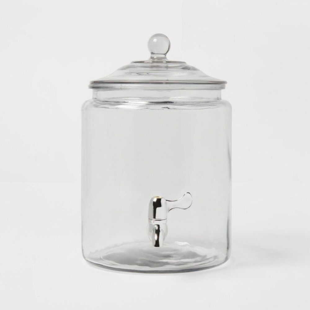 8qt Glass Beverage Dispenser - Traditional Dishwasher-Safe Drink Server